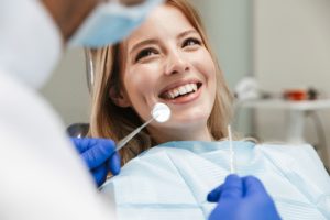 woman at dentist